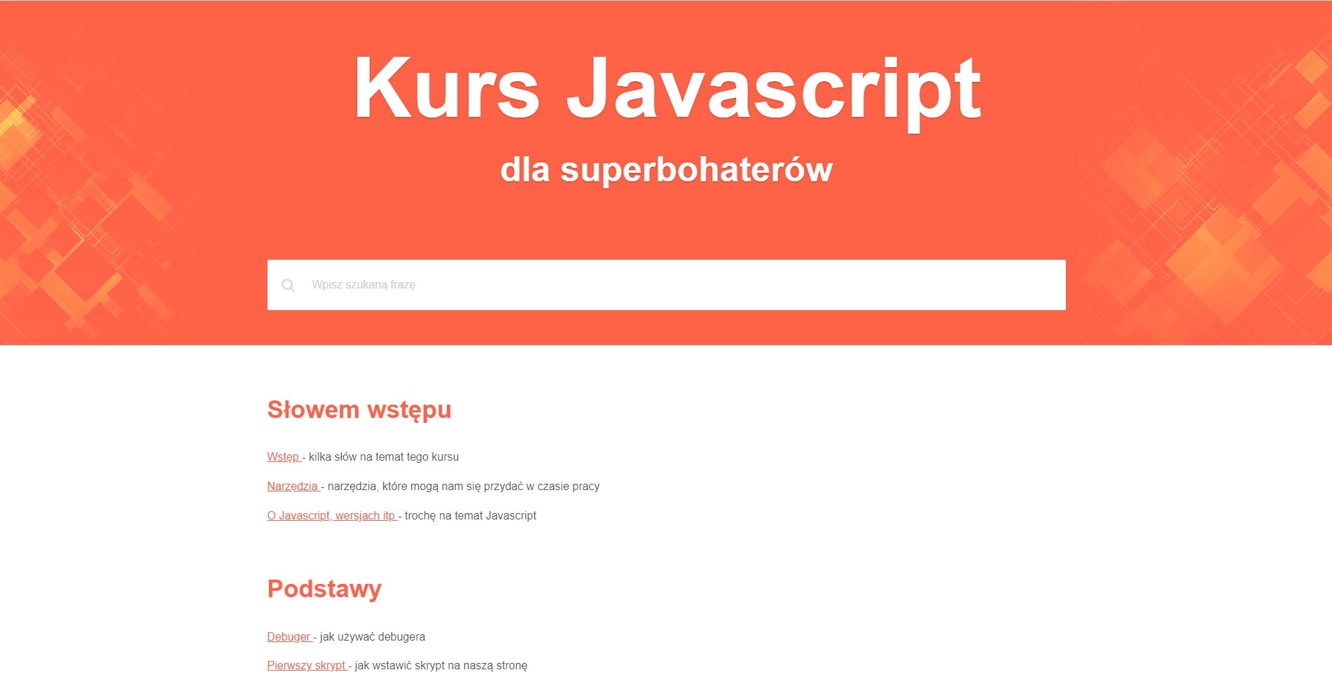 Kurs JavaScript dla superbohaterów